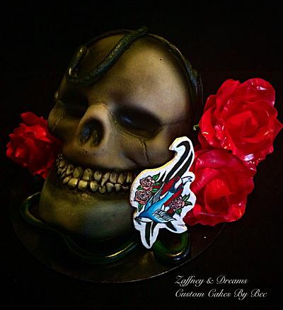 Tattoo inspired cake - Cake by The Sculptress of Sugar
