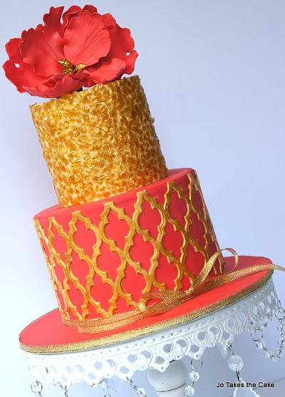 Coral Glam - Cake by Jo Finlayson (Jo Takes the Cake)