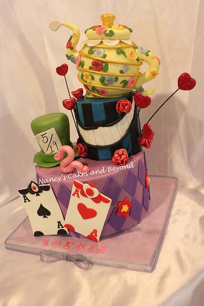 Alice in Wonderland Tea Party Cake - Cake by Nancy's Cakes and Beyond