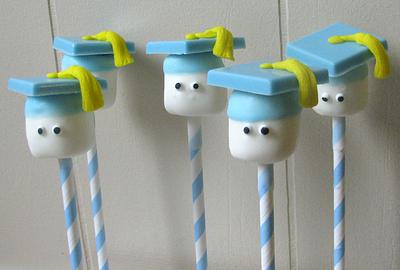 Graduation Marshmallow Pops - Cake by Sweet Creations