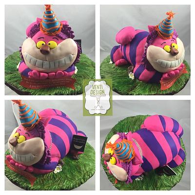 Cheshire Cat  - Cake by Ventidesign Cakes