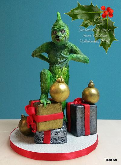 Sweet christmas collaboration the grinch - Cake by Taart-Art  Jolanda van Ruiten