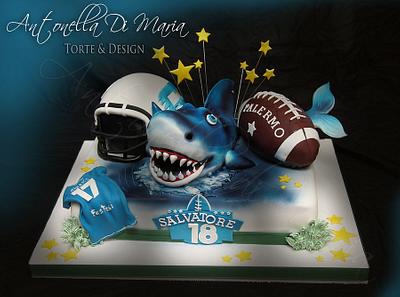 Sharks - CAke - Cake by Antonella Di Maria