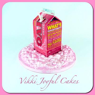 Strawberry milk cake  - Cake by Vikki Joyful Cakes