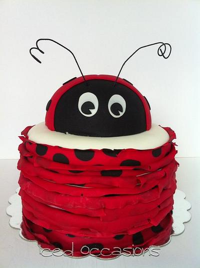 Ladybug 1st Birthday Cake - Cake by Morgan