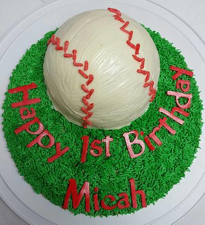 Baseball Smash Cake - Cake by Hayhay321