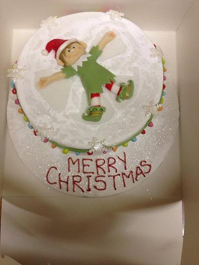 Snow angel elf - Cake by Toots Sweet