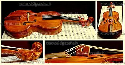 violin cake - Cake by sweettale