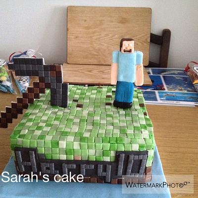 Minecraft cake - Cake by Sarah's cakes