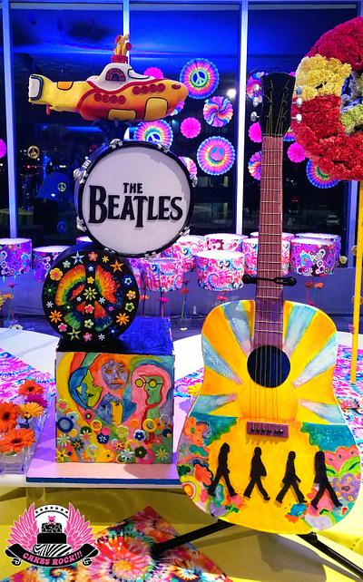Beatles Peter Max - Cake by Cakes ROCK!!!  