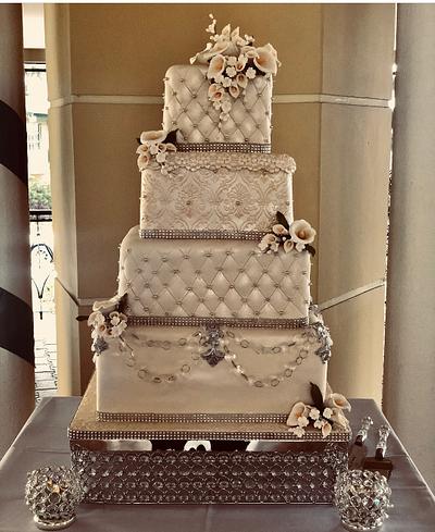 Square Sequined Tiers - Cake by MsTreatz