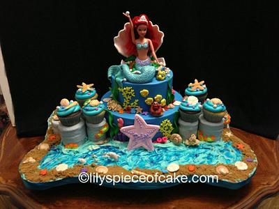 The Little Mermaid - Cake by Lily's Piece of Cake, LLC