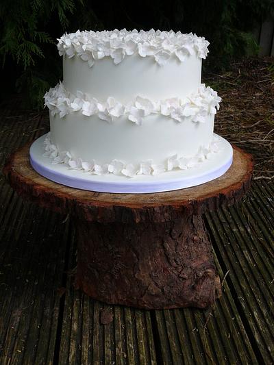 Oodles of hydrangeas - Cake by Cupcake Delight