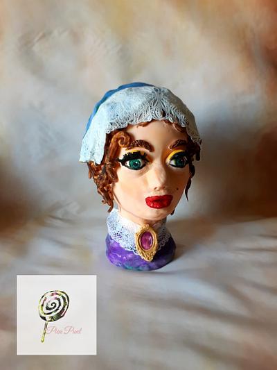 3d cake bust, lady - Cake by Pien Punt