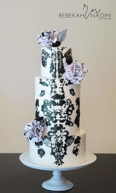 Rorschach "Ink Blot" cake - Cake by Rebekah Naomi Cake Design