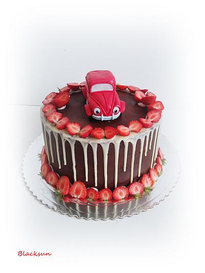 Little red car - Cake by Zuzana Kmecova