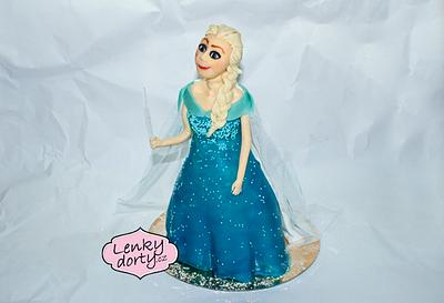Frozen Elza - Cake by Lenkydorty