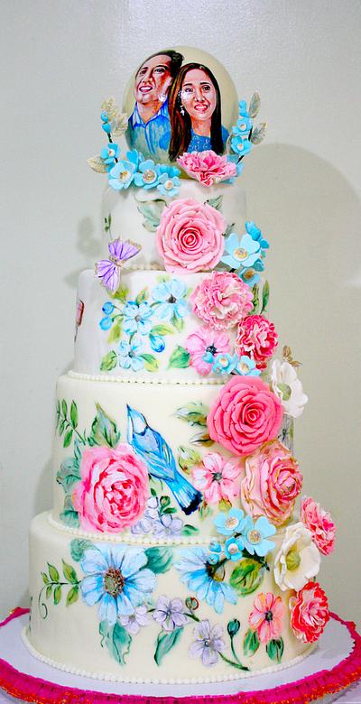 Of Birds and Flowers - Cake by Mucchio di Bella