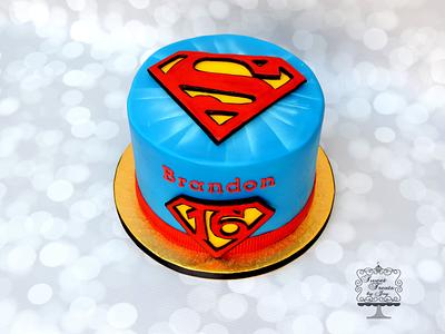 Superman Birthday - Cake by Joy Thompson at Sweet Treats by Joy