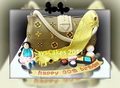 LV Bag Cake - Cake by Yusy Sriwindawati