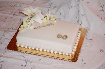 60th birthday cake - Cake by tina_ochotnicka