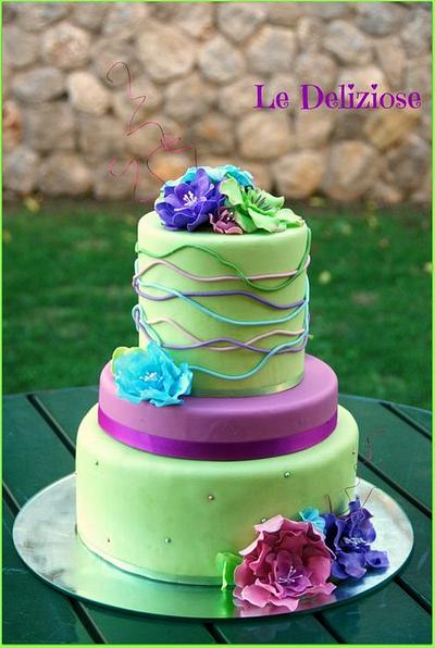 Purple & green - Cake by LeDeliziose