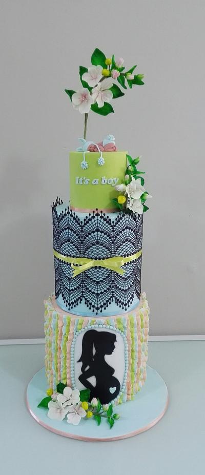 Baby shower cake - Cake by Bistra Dean 