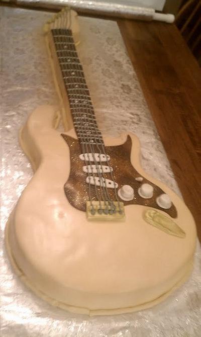 Grooms Guitar Cake - Cake by KerriChelle