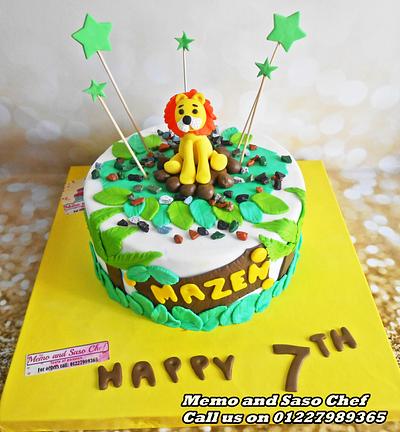 lion birthday cake  - Cake by Mero Wageeh