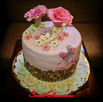 Vintage beauty - Cake by Sweet Obsessions by Tanya Mehta 