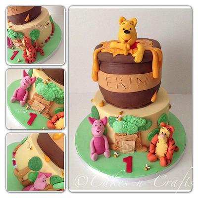 winnie the pooh with sugar models - Cake by June milne