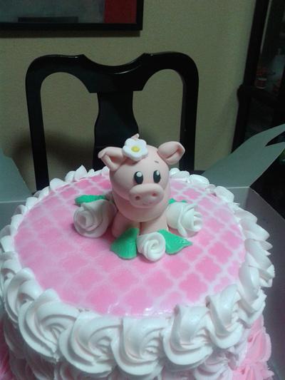 Pink piggy cake - Cake by Rosa