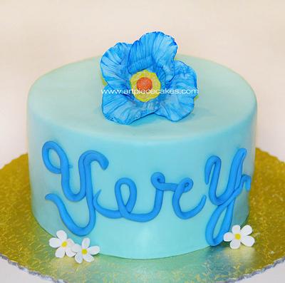 Blue Poppy - Cake by Art Piece Cakes