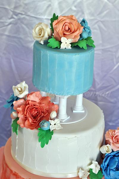 Maria's wedding cake.. - Cake by Serendib Cakes