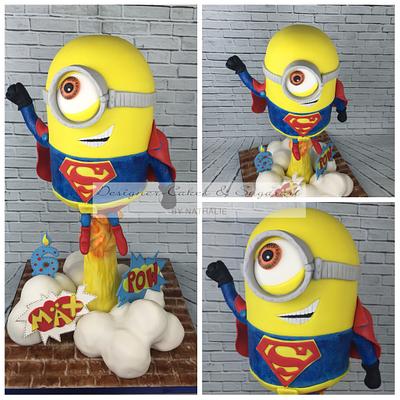 superhero minion - Cake by Designer-Cakes & Sugarart by Nathalie