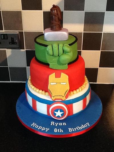 Avengers cake. - Cake by Michelle.