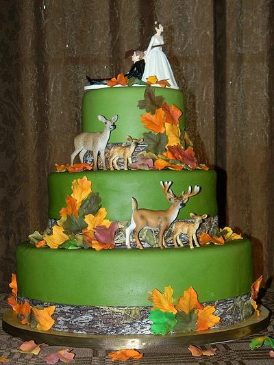Woodland Wedding Cake - Cake by Traci