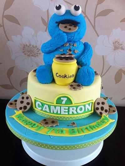 Cookie Monster - Cake by Carrie