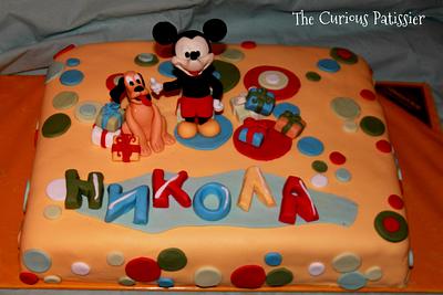 Mickey Mouse and Pluto - Cake by The Curious Patissier