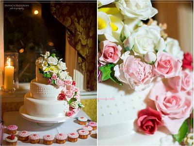 Waterfall Wedding Cake - Cake by mariascakesdelight