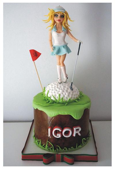  Golfer - Cake by KoKo