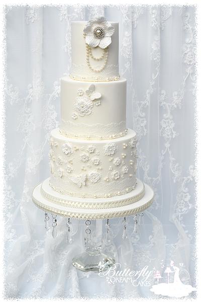 my pearl wedding cake x - Cake by Julie
