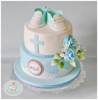 Blue Christening - Cake by Planet Cakes