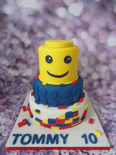 Lego cake. - Cake by Karen's Cakes And Bakes.