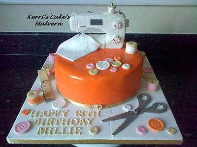 Sewing Machine - Cake by Kerri's Cakes