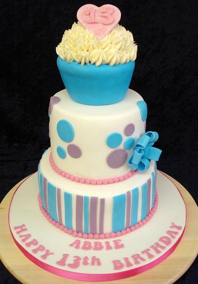 Candy Stripes and Spots - Cake by Alison Inglis