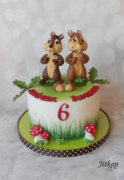 Chip and Dale cake - Cake by Jitkap