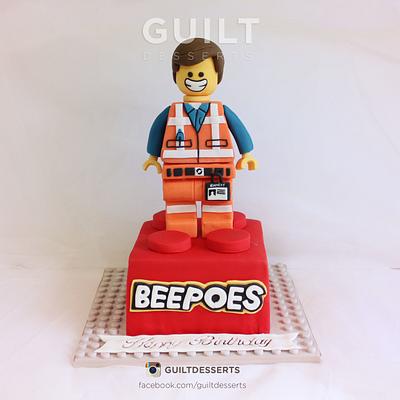 Lego Man! - Cake by Guilt Desserts