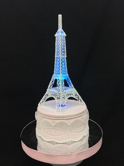 Eiffel Tower Cake - Cake by Grazie cake and sugarcraft studio