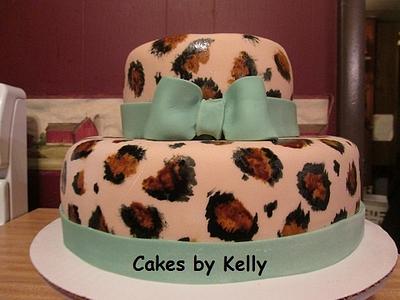 Cheetah Cake  - Cake by Kelly Neff,  Cakes by Kelly 